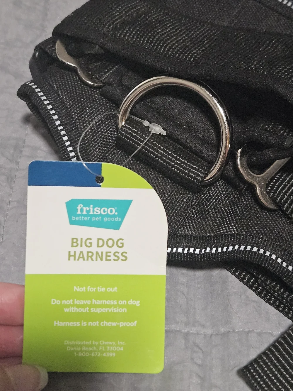 Frisco Big Dog Harness – Black Padded No-Pull Dog Harness